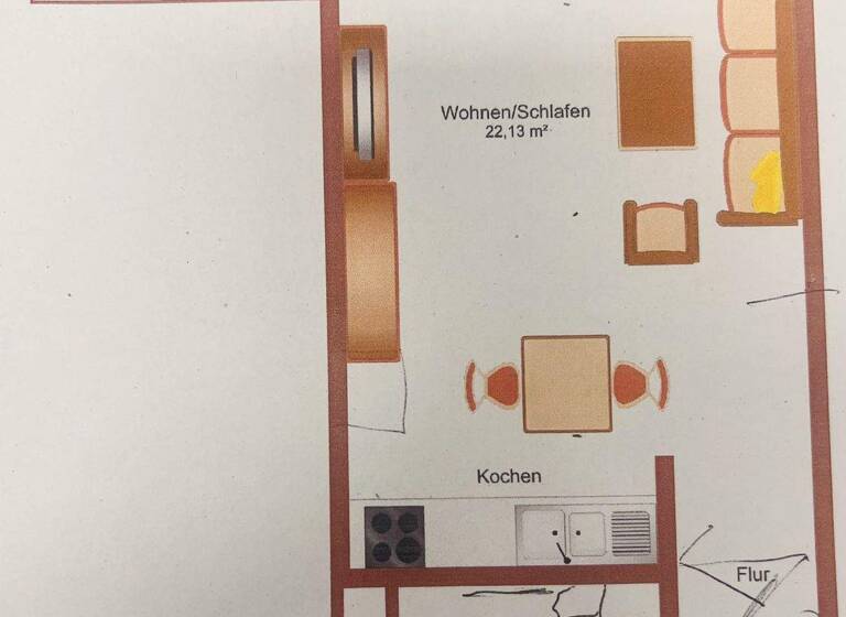 Studio zum Kauf 90.000 € 1 Zimmer 35 m² Auggen 79424