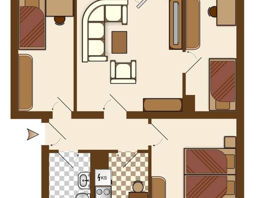Wohnung zur Miete 430 € 3 Zimmer 67,6 m² 1. Geschoss frei ab sofort Weißenfels Weißenfels 06667