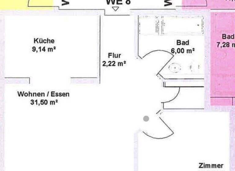 Wohnung zur Miete 1.210 € 2 Zimmer 65 m² frei ab sofort Preungesheim Frankfurt am Main 60435