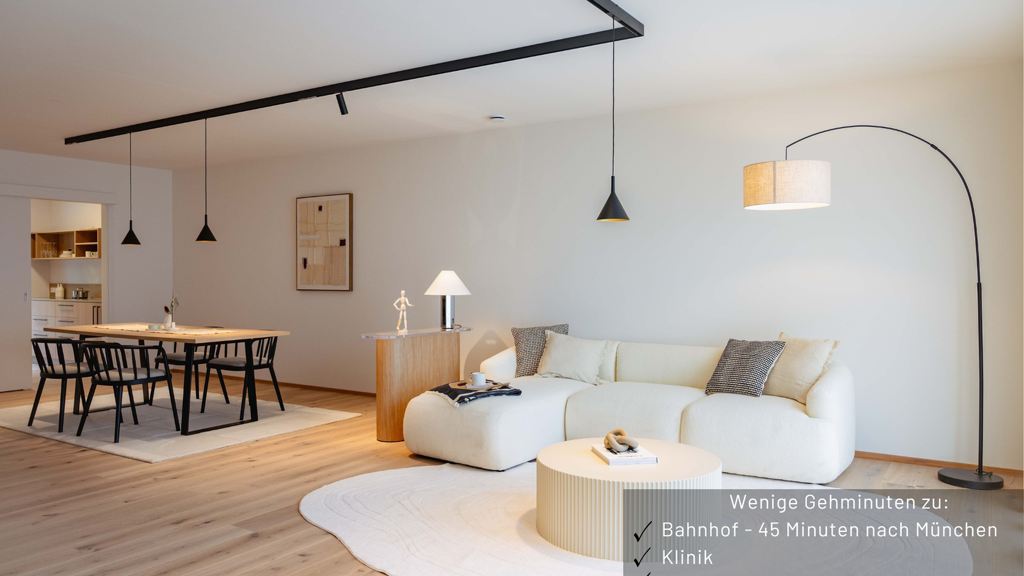 Terrassenwohnung zum Kauf - Erstbezug provisionsfrei 448.900 € 2 Zimmer 56 m² Bad Endorf 83093