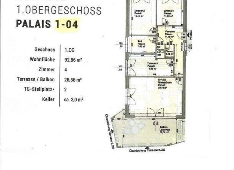 Wohnung zur Miete 1.214 € 3 Zimmer 92,9 m² Hinterbrühl 2371