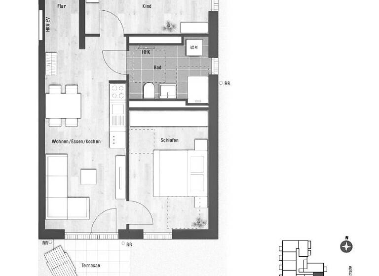 Wohnung zum Kauf provisionsfrei 689.000 € 3 Zimmer 59,8 m² EG Sendling-Westpark München / Sendling-Westpark 81369