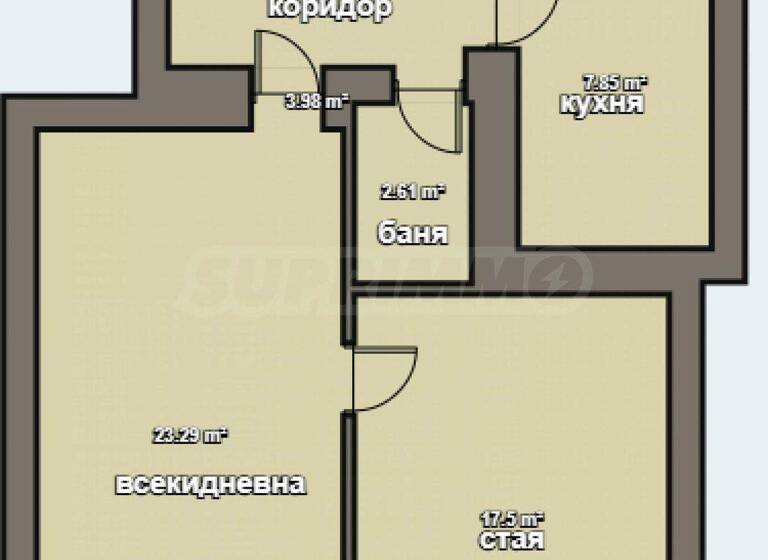 Studio zum Kauf 292.000 € 3 Zimmer 67 m² Sofia