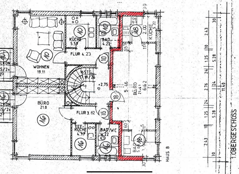 Bürofläche zum Kauf provisionsfrei 299.500 € 1,5 Zimmer 32 m² Bürofläche Lerchenauer Straße 159A Feldmoching-Hasenbergl München 80935