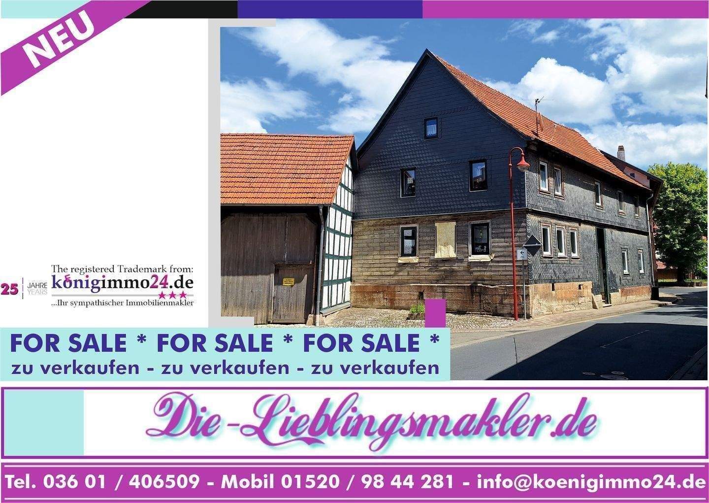 Immobilie in Mühlhausen - teilsaniert, mod.-bed. 3-Seiten-Restbauernhof | Langula - Bild 0