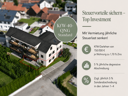 Wohnung zum Kauf - Erstbezug provisionsfrei 409.000 € 2 Zimmer 73,5 m² Essenbach Essenbach 84051