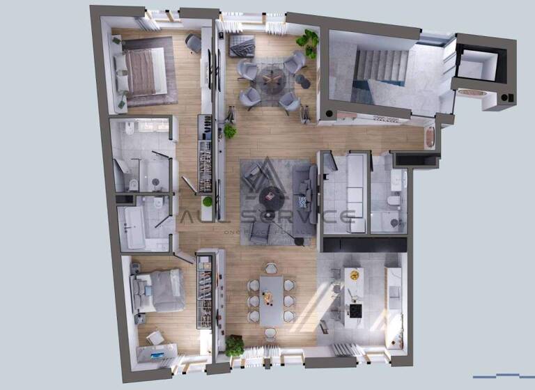 Wohnung zum Kauf 3 Zimmer 150 m² 2. Geschoss Kaptol, Gornji Grad - Medvescak Nova Ves - Gupceva zvijezda