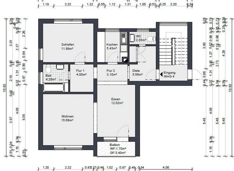 Wohnung zum Kauf 175.000 € 2 Zimmer 65,7 m² 2. Geschoss Maikammer 67487