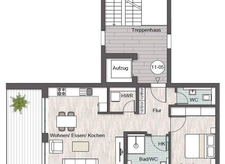 Wohnung zum Kauf provisionsfrei 394.000 € 2,5 Zimmer 68,2 m² Spessartstraße 11 Wasseralfingen Aalen 73433