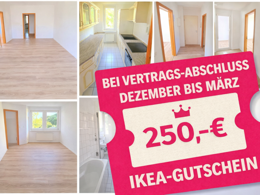 Wohnung zur Miete 285 € 2 Zimmer 46,2 m² 2. Geschoss Geibelstraße 172 Gablenz Chemnitz 09127