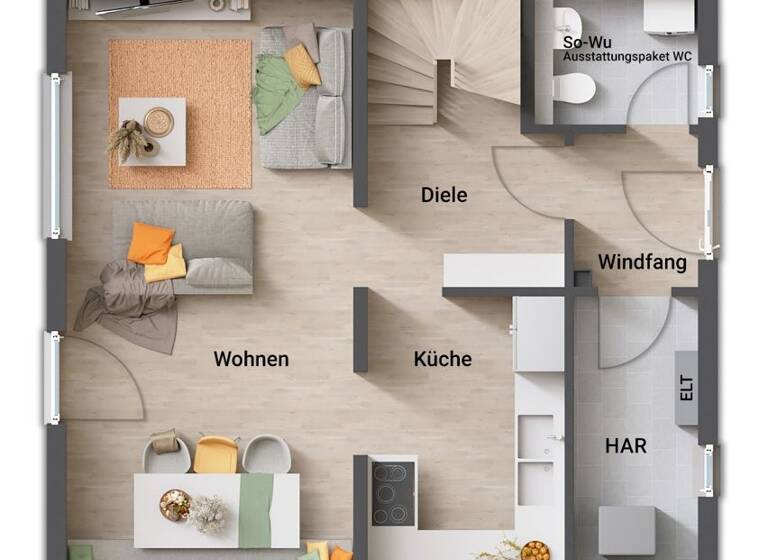 Einfamilienhaus zum Kauf - Erstbezug 243.519 € 4 Zimmer 106 m² 599 m² Grundstück Aseleben Seegebiet Mansfelder Land 06317