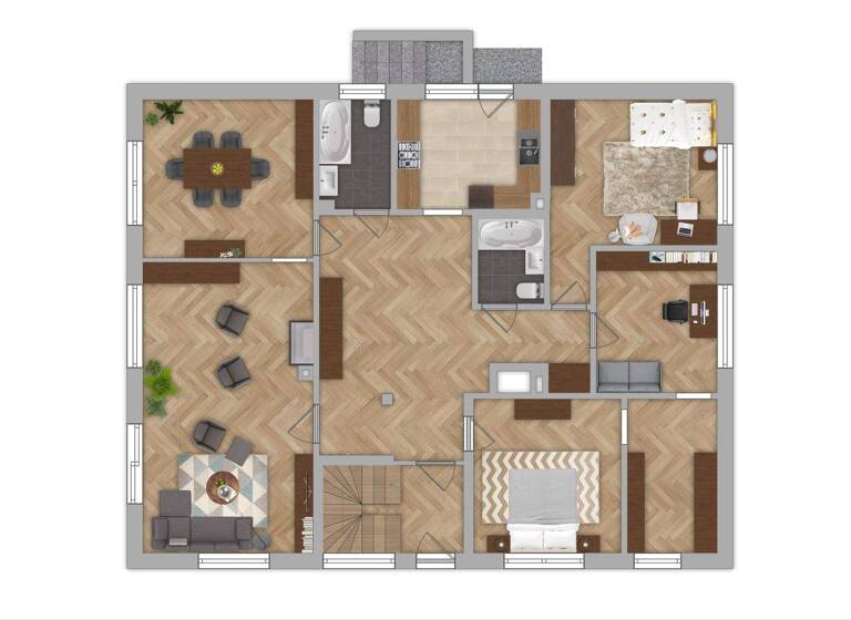 Mehrfamilienhaus zum Kauf 385.000 € 10 Zimmer 251,3 m² 956 m² Grundstück Brinkum Stuhr 28816