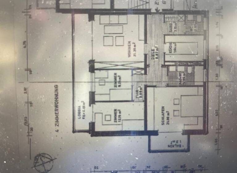 Wohnung zur Miete 1.300 € 4,5 Zimmer 102 m² Geschoss 1/3 frei ab sofort Weststadt Baden-Baden 76532