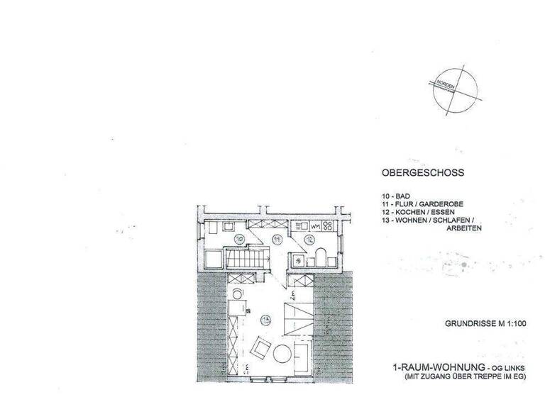 Studio zur Miete 345 € 1 Zimmer 38 m² 1. Geschoss frei ab sofort Schötener Dorfstraße 41 Apolda 99510