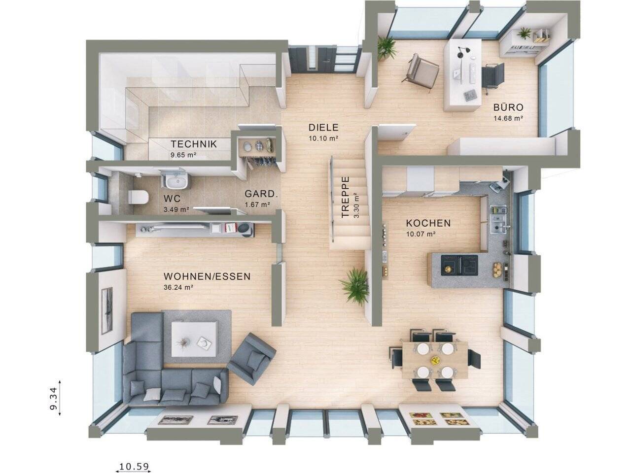 Einfamilienhaus zum Kauf provisionsfrei 449.900 € 5 Zimmer 154 m²<br/>Wohnfläche 1.000 m²<br/>Grundstück Mittweida Mittweida 09648