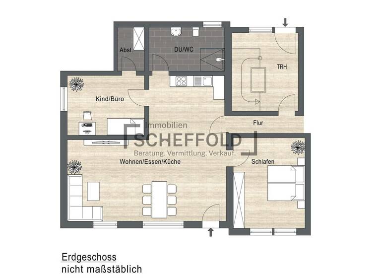 Wohnung zum Kauf 229.900 € 3,5 Zimmer 85,7 m²<br/>Wohnfläche Hüttisheim Hüttisheim 89185