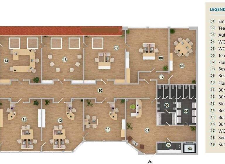 Bürofläche zur Miete 3.900 € 482 m² Bürofläche Barmen Wuppertal 42275