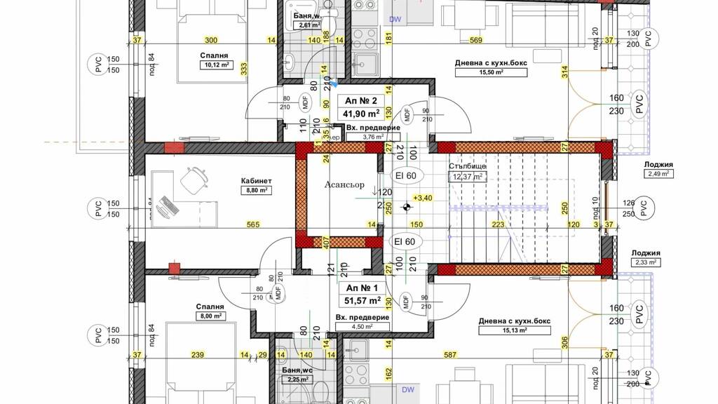 Studio zum Kauf 64.000 € 2 Zimmer 57,1 m² Varna