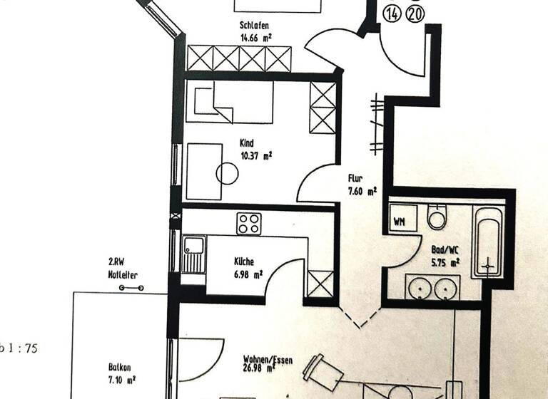 Wohnung zum Kauf 235.000 € 3 Zimmer 75,1 m²<br/>Wohnfläche Friedrichstadt (Löbtauer Str.) Dresden 01159