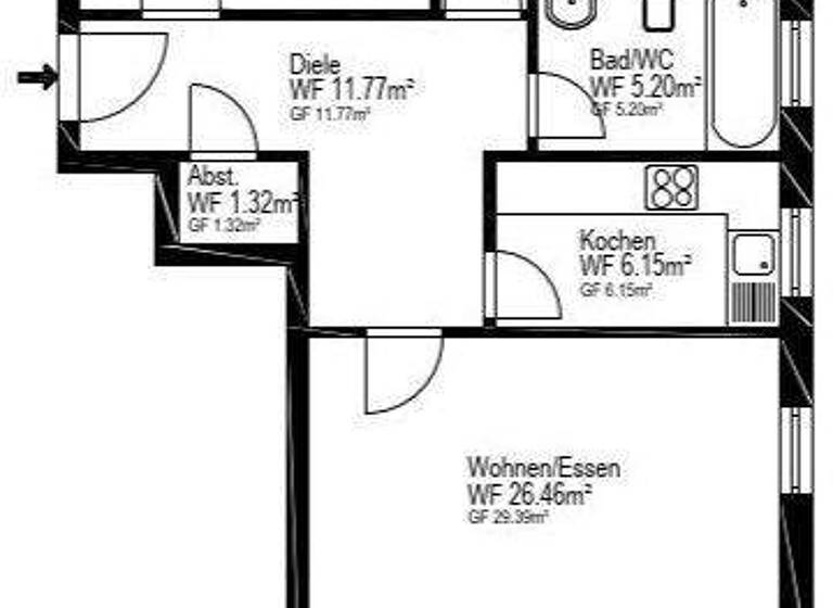 Wohnung zum Kauf 189.000 € 2 Zimmer 67,5 m² 2. Geschoss Wustermark 14641