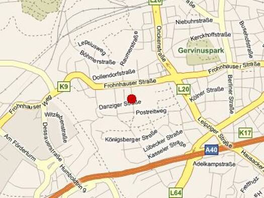 Wohnung zur Miete 416 € 2 Zimmer 41,7 m² 2. Geschoss frei ab 01.07.2026 Kieler Str. 22 Frohnhausen Essen 45145