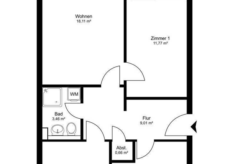 Wohnung zum Kauf 395.000 € 3 Zimmer 66 m² 5. Geschoss Schützenplatz Lüneburg 21337