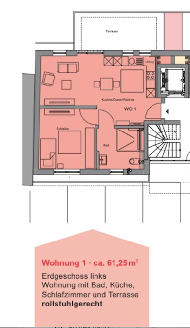 Studio zum Kauf 275.900 € 2 Zimmer 61,3 m² 1. Geschoss Biewer Trier 54293