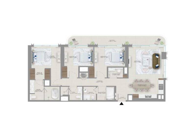 Wohnung zum Kauf - Erstbezug provisionsfrei 1.626.318 € 4 Zimmer 158 m² Dubai