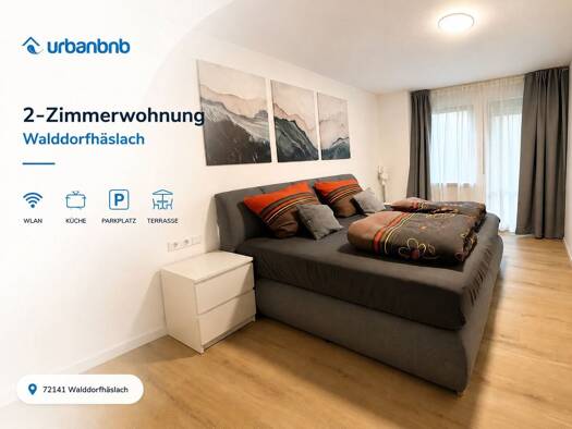 Wohnung zur Miete auf Zeit 1.450 € 2 Zimmer 53 m² frei ab 29.08.2026 Nonnengasse Walddorf Walddorfhäslach 72141