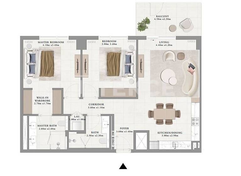 Wohnung zum Kauf 768.000 € 3 Zimmer 115 m² 1. Geschoss Dubai