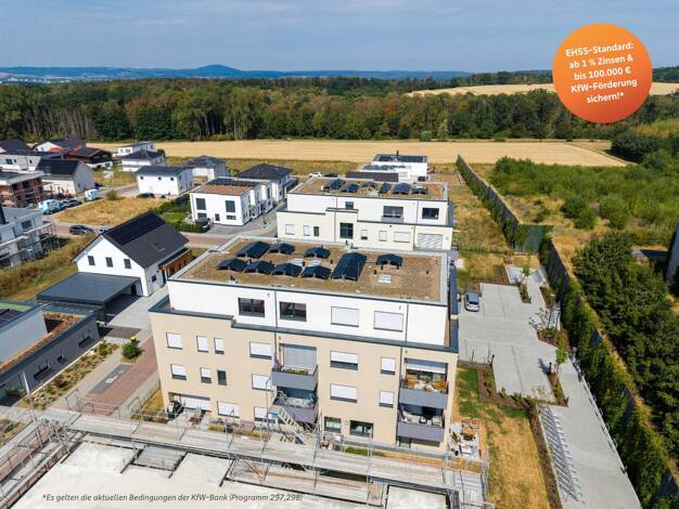 Wohnung zum Kauf - Erstbezug provisionsfrei 390.000 € 3 Zimmer 84,6 m² 1. Geschoss Annerod Fernwald 35463