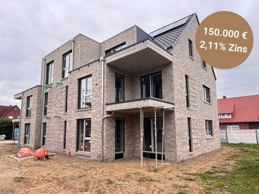 Wohnung zum Kauf - Erstbezug provisionsfrei 310.000 € 4 Zimmer 87,7 m² EG frei ab 01.04.2026 Kirchstraße 49 Werlte 49757