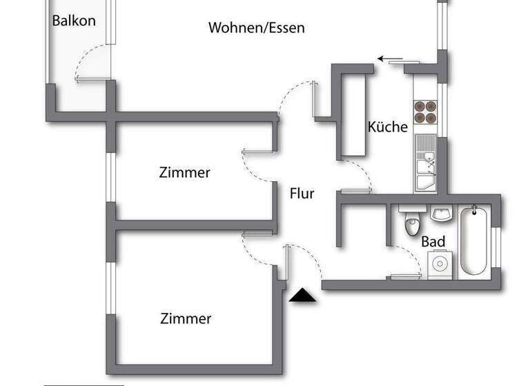 Wohnung zum Kauf 148.000 € 3 Zimmer 72 m² EG Harrislee 24955