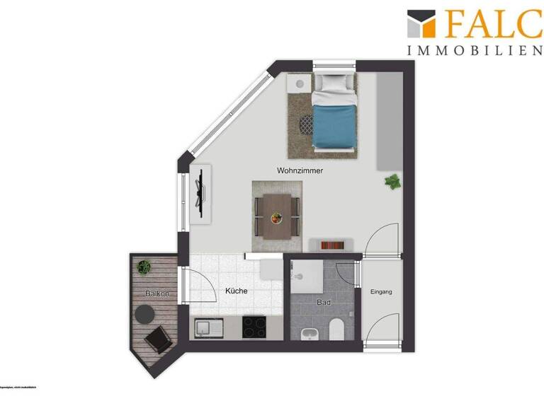 Studio zum Kauf 144.000 € 1 Zimmer 40,1 m² Duisdorf Bonn 53123
