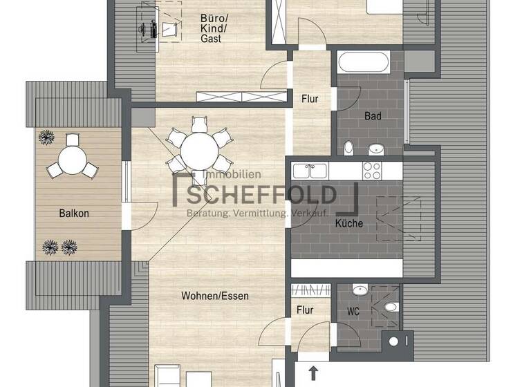 Wohnung zum Kauf 209.900 € 3,5 Zimmer 81,7 m² 3. Geschoss Dietenheim 89165