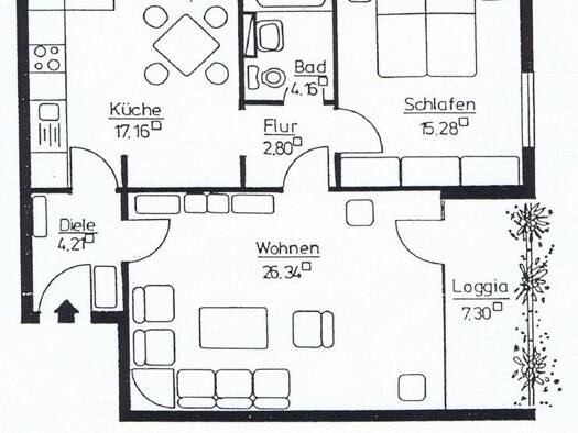 Wohnung zur Miete 765 € 2 Zimmer 73 m² 5. Geschoss frei ab 01.12.2026 Taunusring 22 Delkenheim Wiesbaden 65205