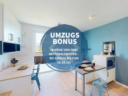 Wohnung zur Miete - Erstbezug 530 € 1 Zimmer 21 m² 4. Geschoss frei ab sofort Im Rad Wiesbaden Wiesbaden 65197