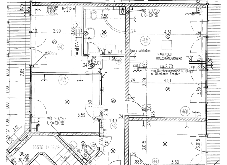 Wohnung zur Miete 1.161 € 2,5 Zimmer 86 m² 5. Geschoss frei ab sofort Efferen Hürth 50354