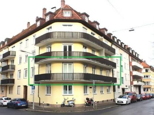 Wohnung zur Miete 870 € 2 Zimmer 77 m² Geschoss -1/4 frei ab 01.04.2026 Schonhoverstraße 2 Maxfeld Nürnberg 90409