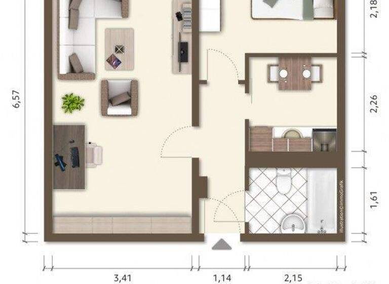Wohnung zur Miete 340 € 2 Zimmer 45 m² 3. Geschoss Eiselstraße 113/408 Lusan Gera 07548