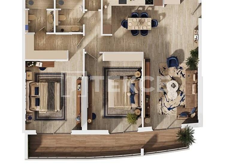 Wohnung zum Kauf 306.000 € 2 Zimmer 68 m² 6. Geschoss Dubai