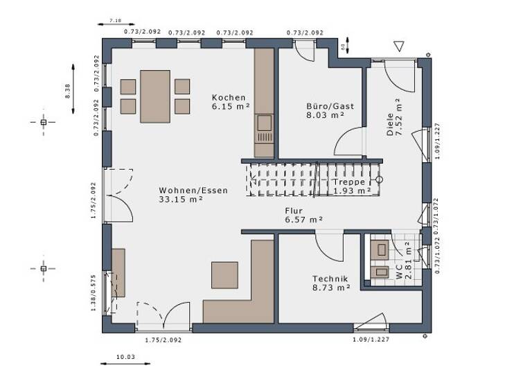 Einfamilienhaus zur Miete - Erstbezug 1.780 € 5 Zimmer 140 m² 660 m² Grundstück Feldhausen Gammertingen 72501