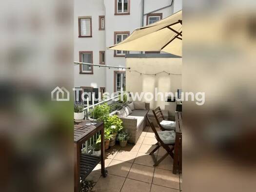 Terrassenwohnung zur Miete Tauschwohnung 1.200 € 2,5 Zimmer 80 m² 1. Geschoss Nordend-Ost Innenstadt III 60385