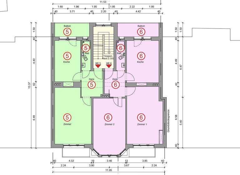 Wohnung zum Kauf 229.000 € 1,5 Zimmer 45 m² 2. Geschoss Gravelottestraße 4 Derendorf Düsseldorf 40476