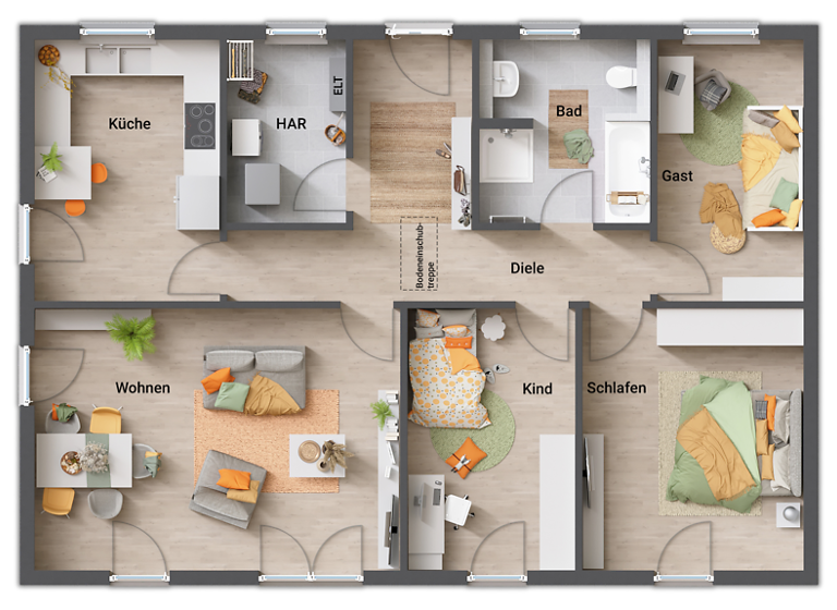 Bungalow zum Kauf provisionsfrei 565.790 € 4 Zimmer 110 m² 611 m² Grundstück Zeuthen 15738