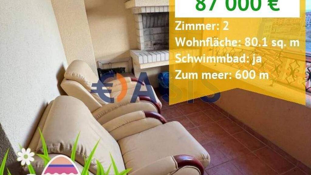 Studio zum Kauf provisionsfrei 87.000 € 2 Zimmer 80 m² 3. Geschoss Saint Vlas