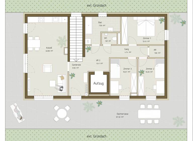 Penthouse zum Kauf - Erstbezug provisionsfrei 674.077 € 4 Zimmer 96,4 m² Göstinger Straße 33 Eggenberg Graz,14.Bez.:Eggenberg 8020