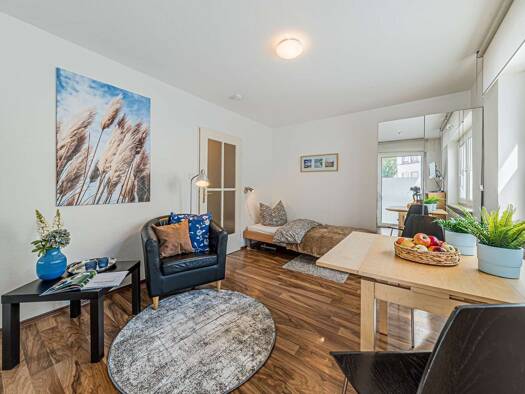 Wohnung zur Miete Wohnen auf Zeit 990 € 1 Zimmer 23 m² frei ab 02.01.2026 Sachsenhausen Frankfurt am Main 60594