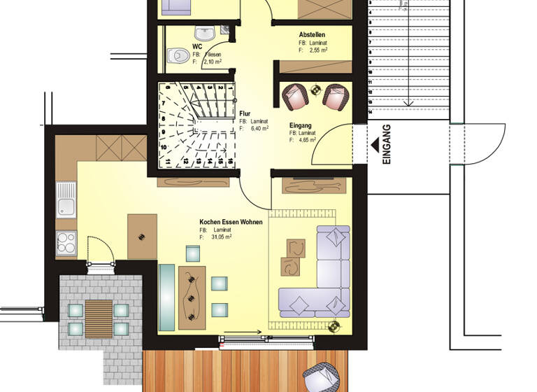 Haus zur Miete Wohnen auf Zeit 80 € 4 Zimmer 116,1 m² frei ab sofort Mittelgasse 12 Arnstadt 99310