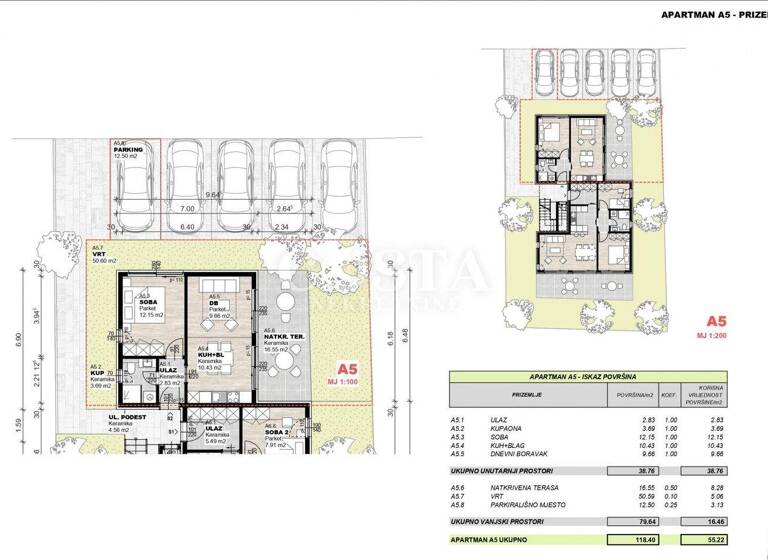 Wohnung zum Kauf 177.000 € 2 Zimmer Povljana 23249